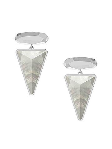 Kendra Scott Women's Vivian Drop Rhodium Earrings (view 1)