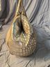 Donald J Pliner Animal Print Silver Tan Satchel One size - photo 3