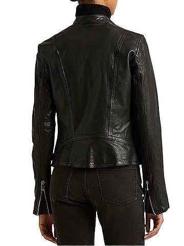 Ralph Lauren Moto Statement Jacket Jacket (view 2)