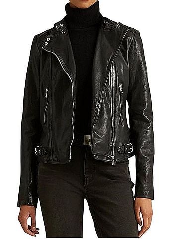 Ralph Lauren Moto Statement Jacket Jacket (view 1)