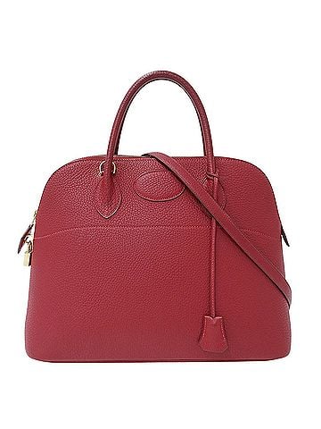 Hermès Hermes Bolide 35 Togo Leather Handbag, Women's, Brand Name, Handbag/Shoulder Bag, 2-way, Red (Manufactured in 2003) (view 1)