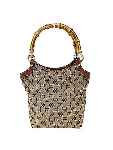 Gucci Gucci GUCCI Women's Handbag, Brand GG Canvas, Bamboo, Beige/Brown, 140203, Mini Bag (view 1)