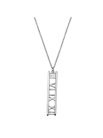 Tiffany & Co. Tiffany &amp; Co. Women's Necklace, 750WG Atlas Open Bar, White Gold Jewelry (view 2)