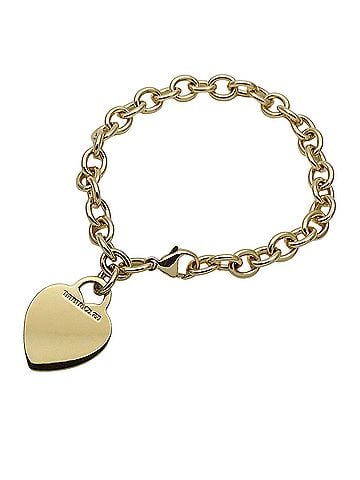 Tiffany & Co. Tiffany &amp; Co. Bracelet for Women, Brand Name, 750YG, Return to Heart, Yellow Gold Jewelry (view 1)
