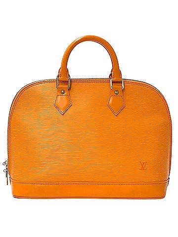 Louis Vuitton Louis Vuitton LOUIS VUITTON Alma Mandarin M5214H Orange Gold Hardware Women's Epi Leather Handbag (view 1)