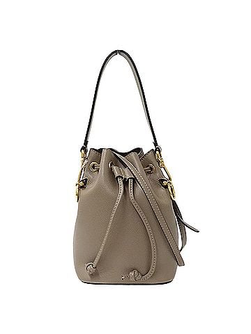 Fendi Fendi FENDI handbag for women, brand name, handbag/shoulder bag, 2-way, Montresor Mini, leather, greige, 8BS010, bucket drawstring type. (view 1)