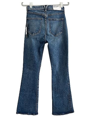 Veronica Beard Beverly Loafer Skinny Flare Jeans (view 2)