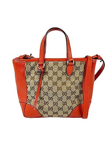 Gucci Gucci shoulder bag/handbag, GG canvas and leather, orange brown, women's, 449241 z11151 (view 1)
