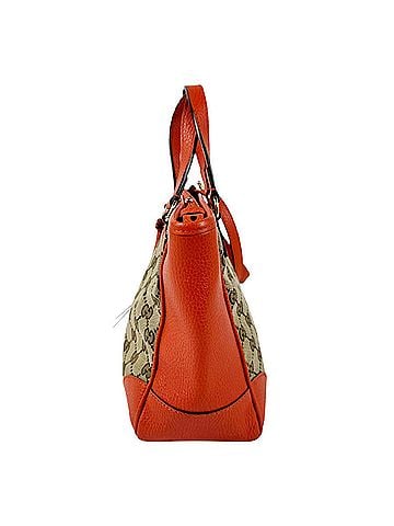Gucci Gucci shoulder bag/handbag, GG canvas and leather, orange brown, women's, 449241 z11151 (view 2)