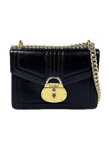Prada Prada PRADA Shoulder Bag Leather Black Gold Women's 1BD211 z11136 (view 1)