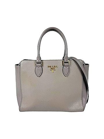 Prada Prada PRADA handbag shoulder bag leather greige women's z11138 (view 1)