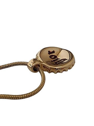 Christian Dior Christian Dior Cap Motif Logo Chain Pendant Necklace, Gold Color, Women's (view 2)