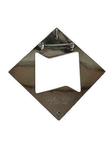 Tiffany & Co. TIFFANY &amp; Co. Tiffany SV Square Stripe Pin Brooch Badge Silver Women's (view 2)