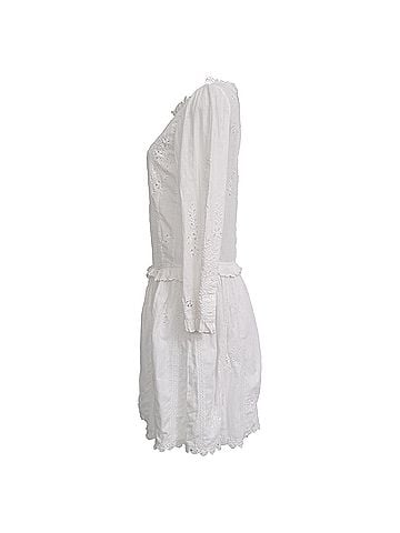 Zadig & Voltaire Zadig &amp; Voltaire Embroidery Mini Dress in White Cotton (view 2)