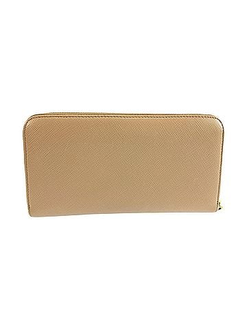 Prada Prada Saffiano Long Wallet, Beige Leather, Women's PRADA (view 2)