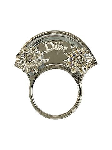Christian Dior Christian Dior Dior Flower Ring, Silver Metal, Women's Ring (view 2)