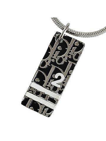 Christian Dior Christian Dior Vintage Trotter Plate Chain Necklace, Silver Color, Women's (view 1)