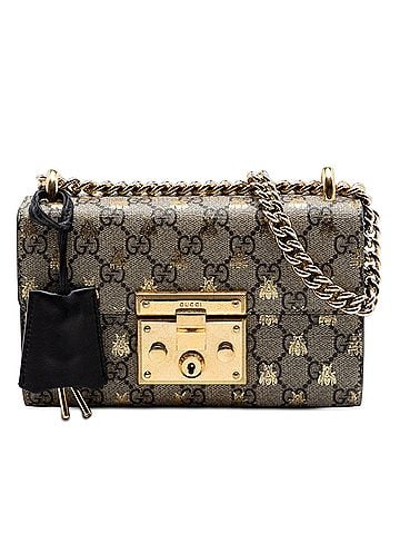 Gucci Small GG Supreme Bee Padlock Crossbody (view 1)