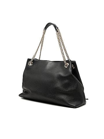 Gucci Gucci Interlocking G Soho Chain Tote Bag Shoulder 536196 Black Leather Women's GUCCI (view 2)