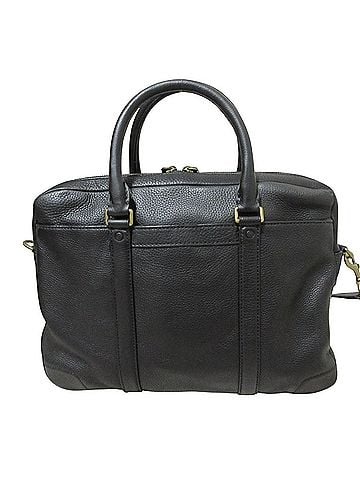 Coach COACH Bleeker 2-way Leather Business Bag Briefcase 71196 Black (Men's &amp; Women's) (view 2)