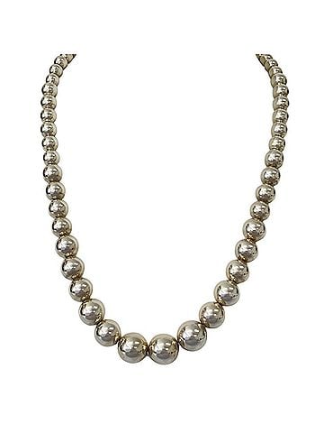 Tiffany & Co. TIFFANY &amp; Co. Tiffany HardWear Graduated Silver Ball Necklace, Silver, Women's (view 2)