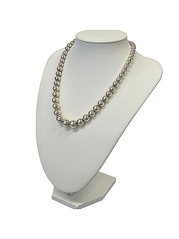 Tiffany & Co. Tiffany &amp; Co. Ag925 Hardware Graduated Silver Ball Necklace, Silver, Women's (view 2)