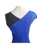 Jay Godfrey Color Block Blue Cocktail Dress Size 2 - photo 10