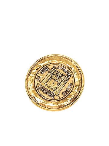 Chanel Chanel 31 RUE CAMBON PARIS Brooch Pin 1150 Gold Plated Women's CHANEL (view 1)