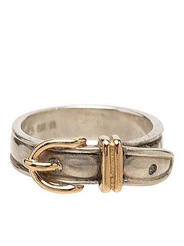 Hermès Hermes Belt Motif Ring, Size #50, Sterling Silver (SV925), Women's. (view 1)
