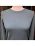 Everlane 100% Cashmere 9% Nylon 1% Elastane Solid Blue Wool Pullover Sweater Size XS - photo 4