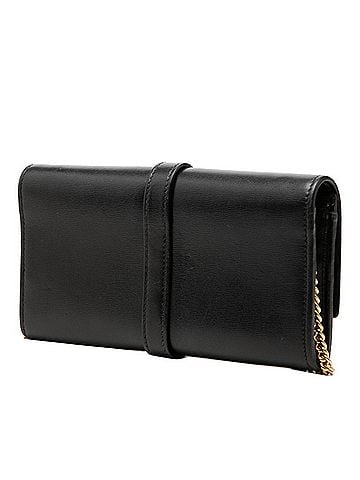 Gucci Gucci Jackie 1961 Crossbody Wallet Chain Shoulder Bag 652681 Black Leather Women's GUCCI (view 2)