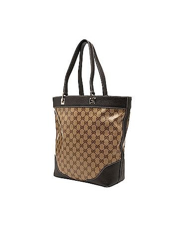 Gucci Gucci GG Crystal Tote Bag Shoulder 272377 Beige Brown Leather Women's GUCCI (view 2)