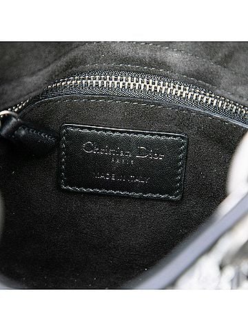 Dior Mini Smooth Calfskin Embroidered Mosaic of Mirrors Lady Dior (view 2)