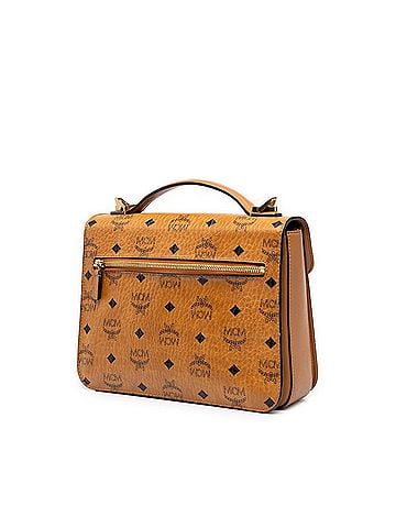 MCM MCM Logogram Visetos Patricia Shoulder Bag/Handbag 2-way Brown Leather Women's (view 2)