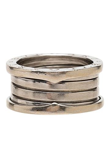 Bvlgari BVLGARI B-Zero1 4-band ring, size #56, silver, 18KWG (white gold 750), women's. (view 2)