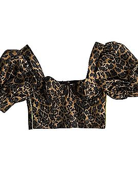 For Love & Lemons Jett Bustier Top Short Sleeve Blouse (view 1)