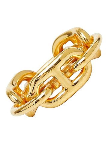 Hermès Hermes Chaine d'Ancre Scarf Ring, Gold Plated (GP), Women's. (view 1)