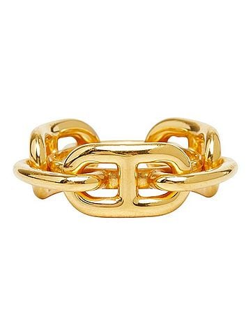 Hermès Hermes Chaine d'Ancre Scarf Ring, Gold Plated (GP), Women's. (view 2)