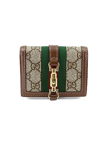 Gucci Gucci Jackie 1961 Bi-fold Wallet, GG Supreme Canvas Leather, Beige Brown, 645536, Gold Hardware (view 1)