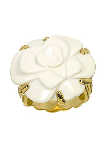 Chanel Chanel Camellia Ring, Chalcedony, 18K Yellow Gold 750 (view 2)