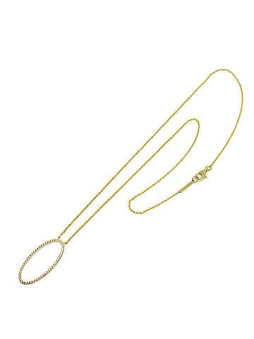 Tiffany & Co. Tiffany &amp; Co. Metro Oval Diamond Necklace, 41cm, 18K Yellow Gold 750. (view 2)