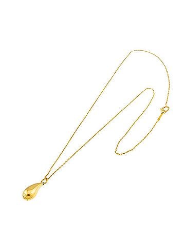 Tiffany & Co. Tiffany &amp; Co. Teardrop Necklace 40cm 18K YG Yellow Gold 750 (view 2)