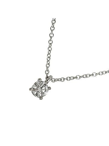 Tiffany & Co. Tiffany &amp; Co. Solitaire Diamond Necklace, 0.24ct F VVS2 EX, 40cm, Platinum. (view 1)