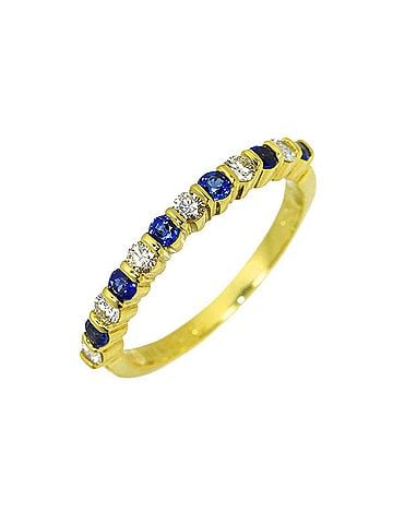 Tiffany & Co. Tiffany &amp; Co. 1 Ring, Sapphire and Diamond, 18K Yellow Gold 750. (view 1)