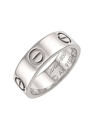 Cartier Cartier Love Ring #49, Platinum. (view 2)