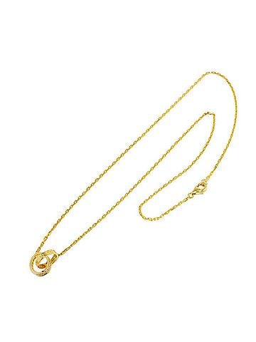 Cartier Cartier Baby Love Semi-Pavé Diamond Necklace, 44cm, 18K Yellow Gold 750 Necklace (view 2)