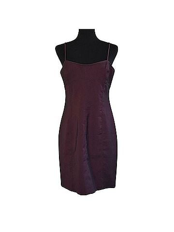 Laundry by Shelli Segal Y2K, laundry by Shelley Segal, burgundy satin Cocktail Dress (view 1)