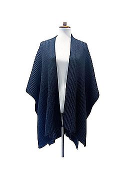 ALLSAINTS Plated Ruana Travel Wrap Poncho Poncho (view 1)