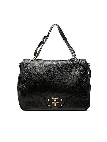 Miu Miu Miu Miu Miu Handbag Shoulder Bag 2WAY Black Leather Women's (view 1)