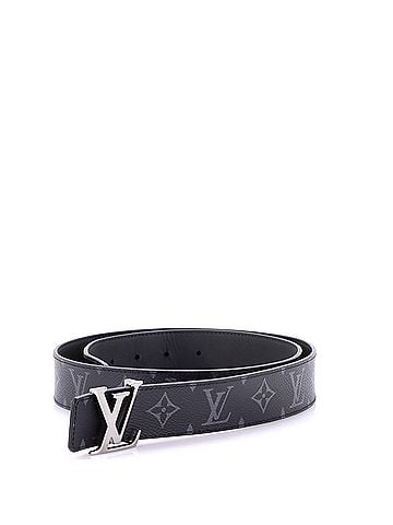 Louis Vuitton LV Initiales Reversible Belt Monogram Eclipse Canvas and Leather Thin (view 1)